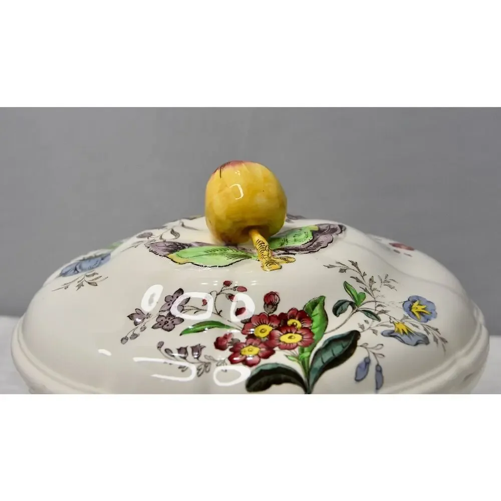 Copeland Spode Gainsborough Lidded Casserole Apple Finial Tureen Pot With Lid